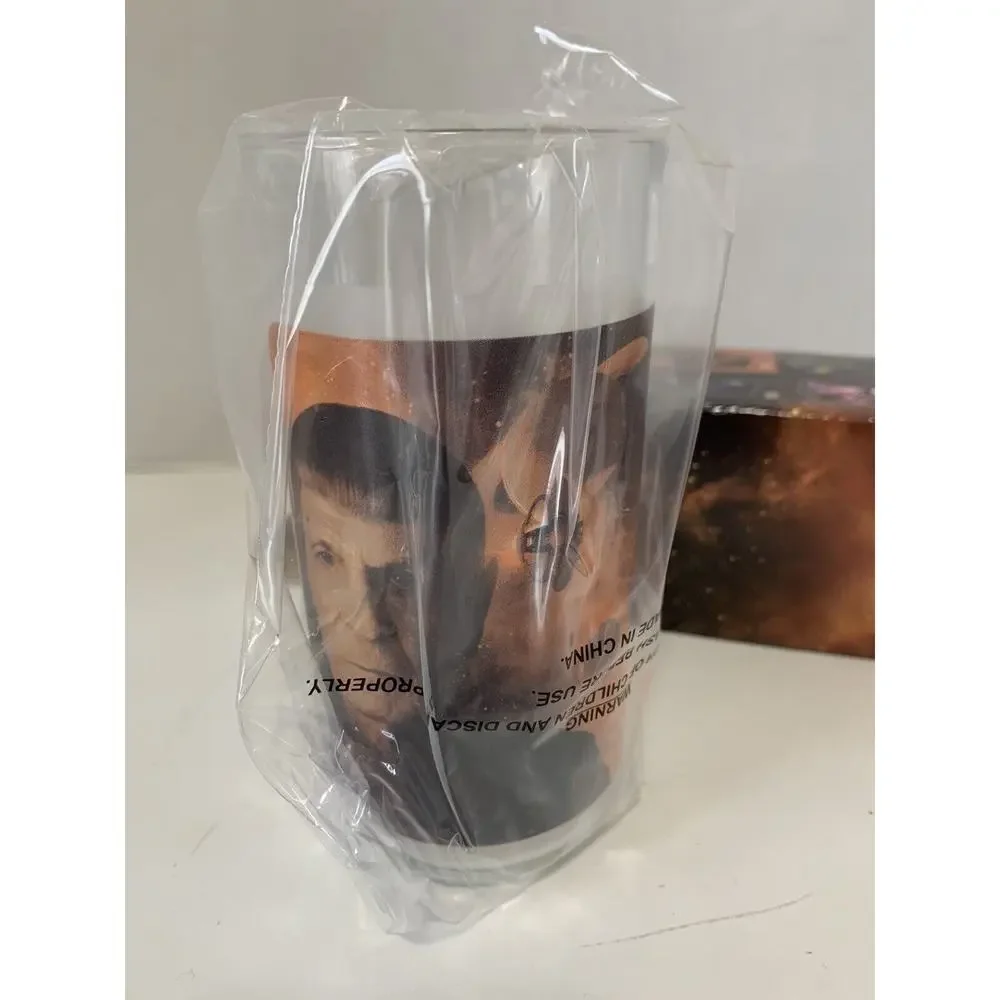 RARE Burger King STAR TREK GLASS (LOT of2) NEW - KIRK in Box‎ 2008 & SPOCK 2008